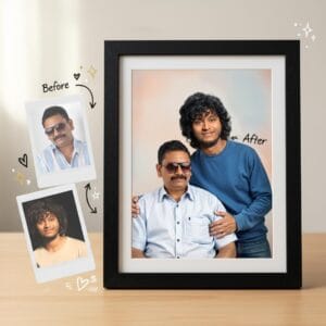 Premium Digital Photo Restoration & Family Portrait 🖼️ | Unique Custom Art